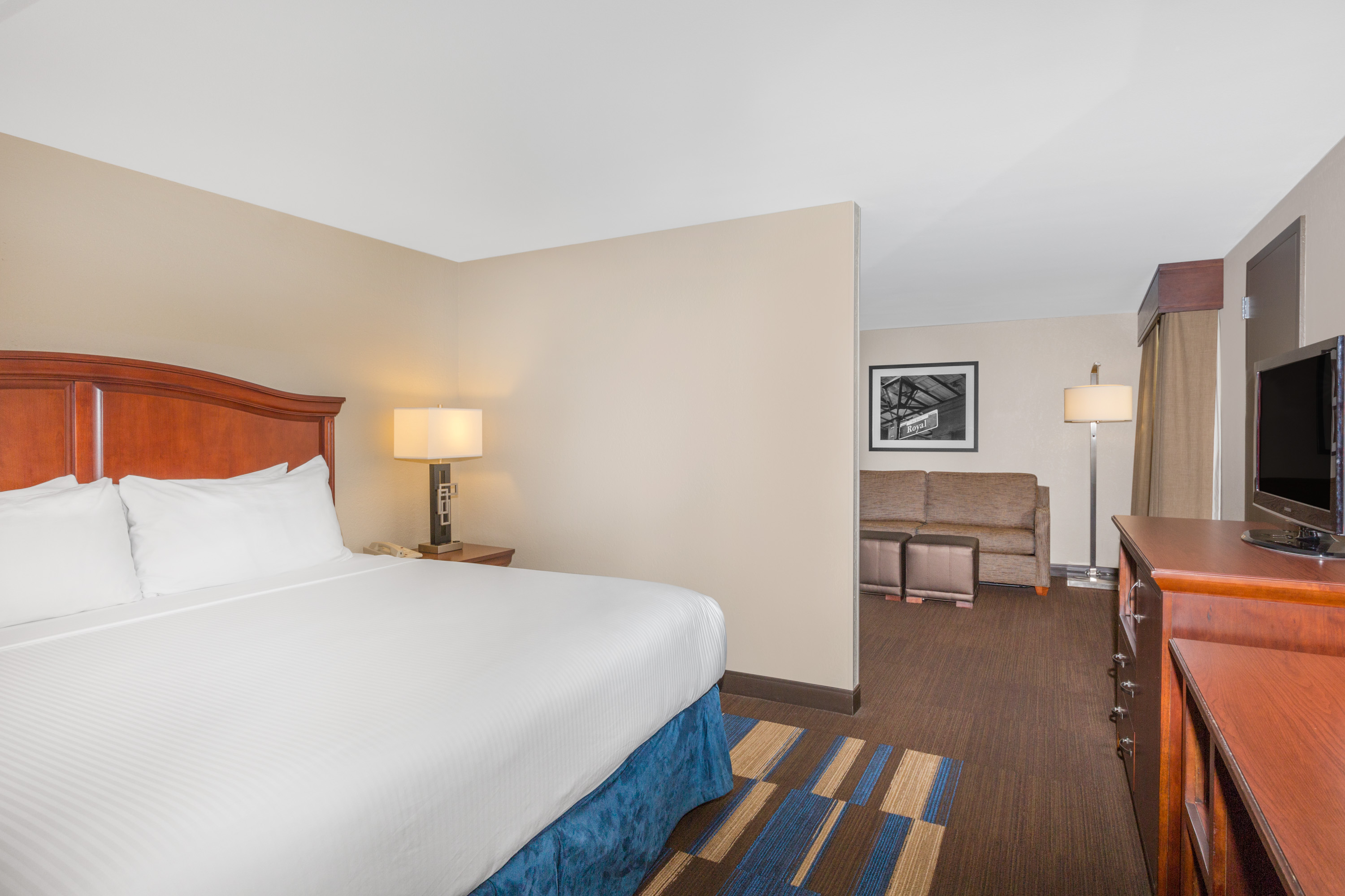 Guest room at the Wyndham New Orleans - French Quarter in New Orleans, Louisiana